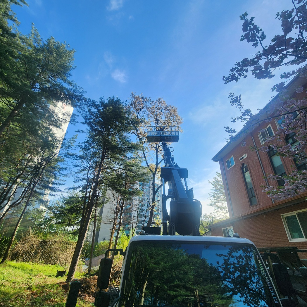 사상구 스카이차 작업 현장